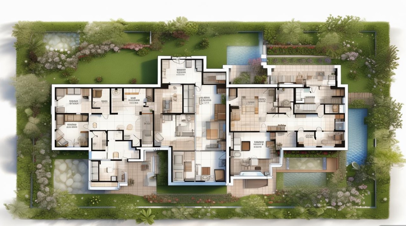 复式花园洋房户型图