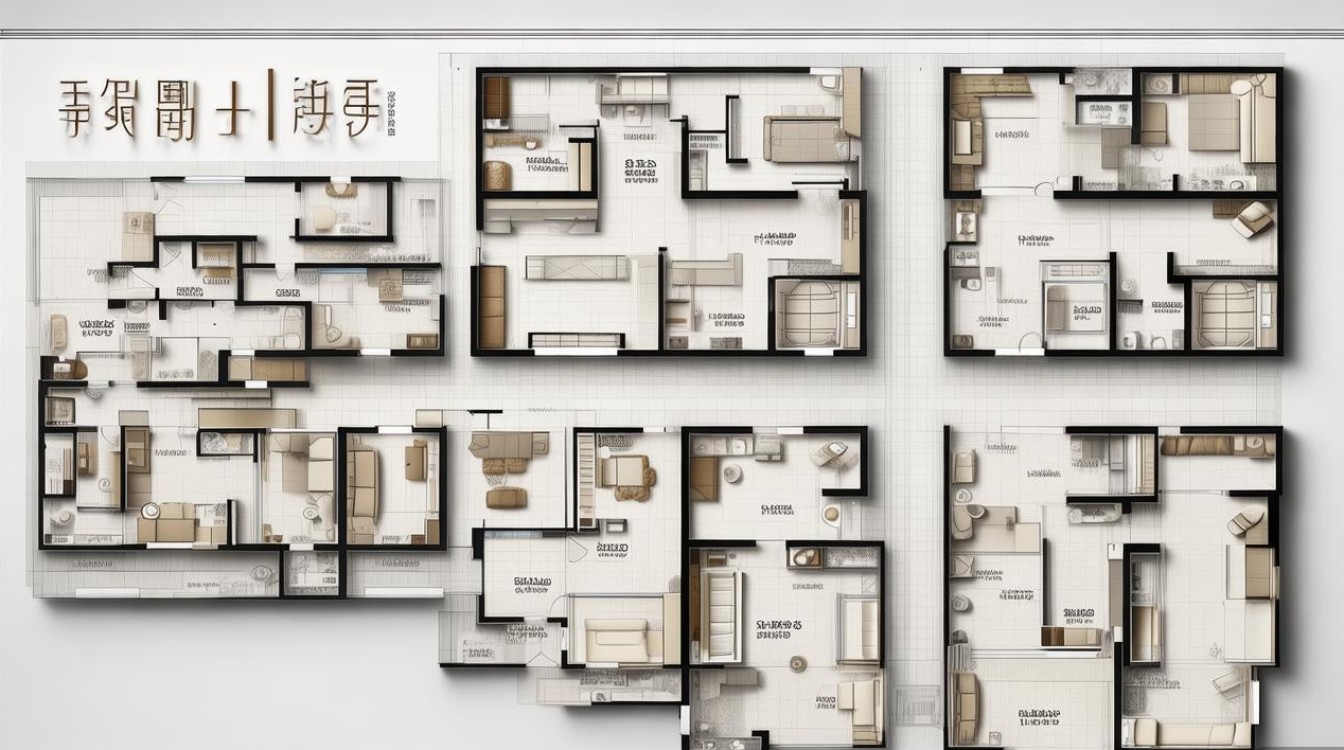 万科一梯四户户型图